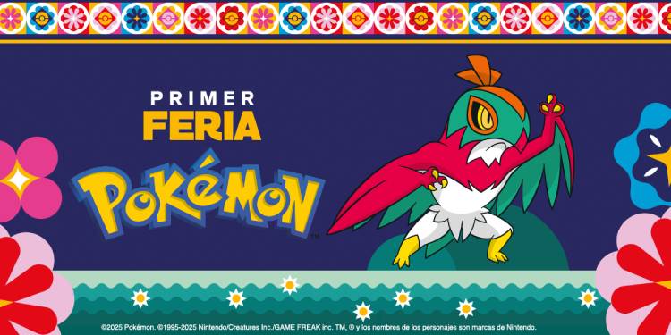 Booths and merchandise at Pokémon Fair in Mexico